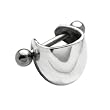 TIP Ohrschmuck Barbell 1.2x6mm mit 925 Sterling Silber Klammer. Von International Connection