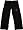 Nebraska Cornhuskers Black Scrub Pant - Small