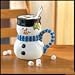 ABC Products - Ceramic ~ Snowman - Beverage Mug (Hand Painted - Serve Coffee, Tea, Hot Chocolate and etc. to You Guests).
