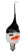 Set of 2 Silicone Dipped Snowman Light Bulbs for Christmas Decorating