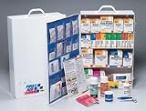 4 Shelf industrial station- 1059 piece- metal cabinet w/ 20 pocket vinyl liner- 1 ea.