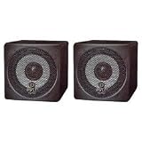 Pyle Home PCB3BK 3-Inch 100-Watt Mini Cube Bookshelf Speaker (Black)