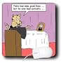 Rich Diesslins Funny Cat Cartoons - Funeral For A Cat with apologies to elton john - Mouse Pads