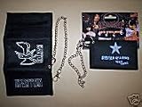 LED ZEPPELIN Black WALLET with CHAIN Nylon tri-fold NEW