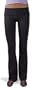Hardtail Roll Down Boot Leg Yoga Pants (x-Small, Black)