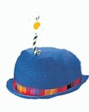 **Blue Clown Derby Hat Adult