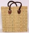 Moroccan Straw Summer Beach / Shopper / Tote Bag 14" X 13" X 13"