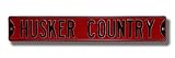 NEBRASKA CORNHUSKERS HUSKER COUNTRY AUTHENTIC METAL STREET SIGN (6 X 36)