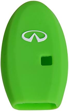 Green Protecting Bag Silicone key Case Cover For 4 Buttons Infiniti Smart Key Case Shell G series G37 JX35 Q series Q50 Q60S Q70L QX EX FX M series