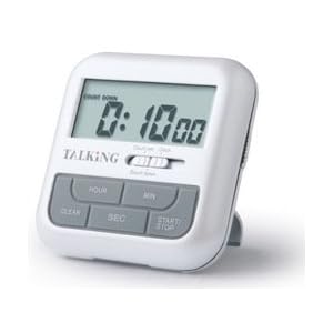 TALKING CLOCK and Digital Timer travel aid  SPEAKING CLOCK talks / speaks to tell time