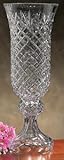 VASE WITH PANEL - OXFORD CRYSTAL VASE/HURRICANE GLASS WITH PANEL - vase