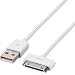ELECOM iPhone4/4S/3GS/3G/��Pod �Ή��[�d�E�ʐM�P�[�u�� 1m �z���C�g MPA-UAD10WH