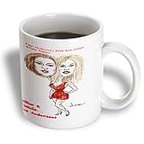 Londons Times Funny Panel Hollywood Cartoons - Gillian And Pamela Anderson, A Perfect Package - Mugs