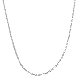 Sterling Silver 1.2-mm Long Diamond-cut Cable Chain
