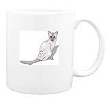Mug with siamese, cat, feline