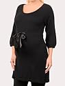 Motherhood Maternity: 3/4 Sleeve Tie Front Maternity Tunic