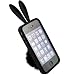Bunny Skin Case With Furry Tail for Apple iPhone 4 & 4S, Black