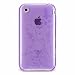 Light Orchid Purple Butterfly Flower Garden Crystal Soft Skin Candy Silicone Case for Apple Iphone 3g 3gs