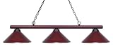 Z-Lite Pool Table Light - Sharp Shooter Metal Red 3 Light Pool Table Light