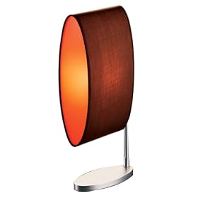LumiSource Oval Table Lamp, Brown