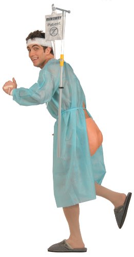 Runaway Patient Adult Halloween Costume Size Standard