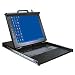 1U Rm 17IN LCD Single Rail with Integrated 8PORT KVM Switch/cables