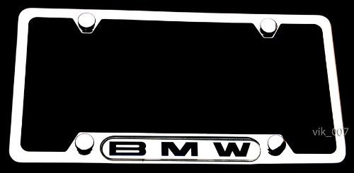 BMW Stainless Steel License Plate Frame, NEW