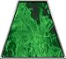 Inferno Green Reflective Firefighter Fire Helmet Tetrahedrons - Set of 8