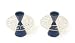 Planet Candleholders - Blue - by Agayof ( 3" H x 3.5" D )