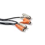BRAND NEW HOSA CRA-202PB DUAL RCA - RCA PIGGY BACK 6 FOOT CABLE