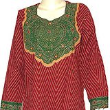 Caftans Dress Long Sleeve Evening Gown Cotton Size M (kftn595)