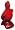 image Le Creuset Stoneware Pie Bird Funnel, Cherry
