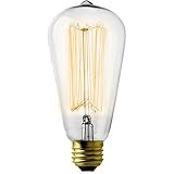 Antique Nostalgic Squirrel Cage Filament Bulb Reproduction 30 watt