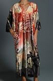 Natori Ming V Neck Caftan (K70064)
