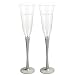 Kitchen & Housewares : Toasting Flutes with Rhinestone-Studded Brushed Stems