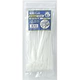 （業務用セット） ELPA 結束バンド ワンタッチロック方式 200mm 100本入 ホワイト KBF-200100C（W） 【×10セット】