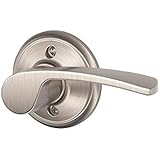 Schlage Merano Right Hand Dummy Lever, Andover Rose, Satin Nickel