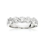 1.50 ct. t.w. 5-Stone Diamond Wedding Ring In 14kt White Gold
