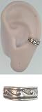 Sterling Silver Ocean Waves Band Middle Inner Ear Cuff