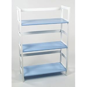 Lipper International 512BL Child's Bookcase, Blue and White