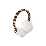 Allegra K Children 3-Tone Striped Print Plush Ear Muff Earmuff