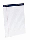 Ampad Gold Fibre Writing Pads, Legal/Wide Rule, Letter Size (8 1/2 in x 11 3/4 in), White, Four 50-Sheet Pads per Pack (20-031)