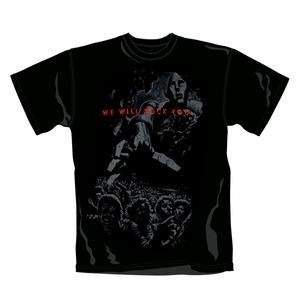 Mens Queen – We Will Rock You T-Shirt Black 5701TSBPX X-Large