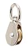 Crown Bolt 62869 1-Inch Nickel Plated Swivel Single Pulley, Silver