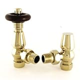 Bentley Traditional Thermostatic Radiator Valve Set 15mm Brass