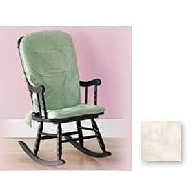 NOJO Velboa Rocking Chair Pads Ivory