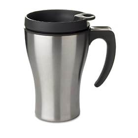 Rosti Mepal, Mug isotermico con chiusura automatica, in acciaio inox Rosti Mepal, Mug isotermico con chiusura automatica, in acciaio inox