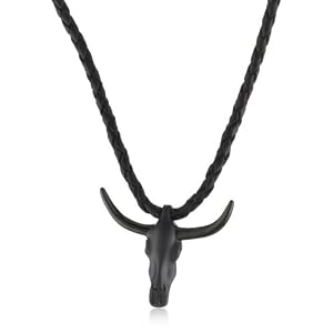 Police Renegade Leather Shaped Pendant