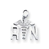 Sterling Silver Nurse Symbol Charm