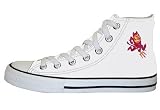 Game Day Soles Hi Top White Arizona State University Mascot Canvas